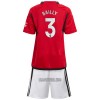 Camisola + Calções Manchester United Bailly 3 Criança Equipamento 1ª 23/24